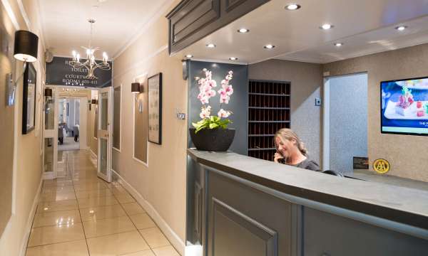 Royal and Fortescue Hotel Reception Desk