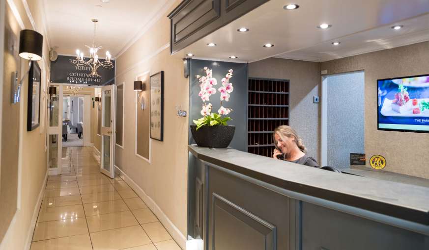 Royal and Fortescue Hotel Reception Desk