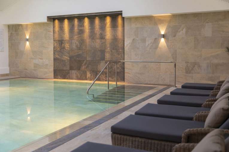 Saunton Sands Hotel Source Spa Loungers by Indoor Swimming Pool