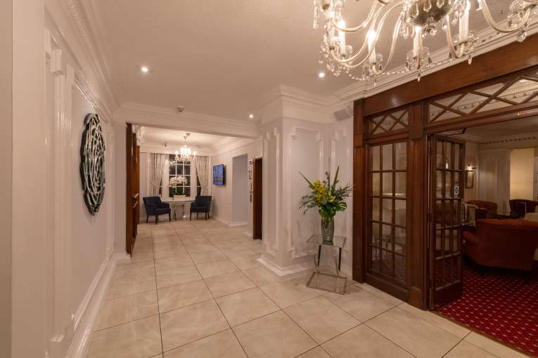 Belmont hotel reception foyer