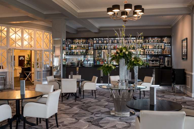 Terrace lounge at the Carlyon Bay Hotel