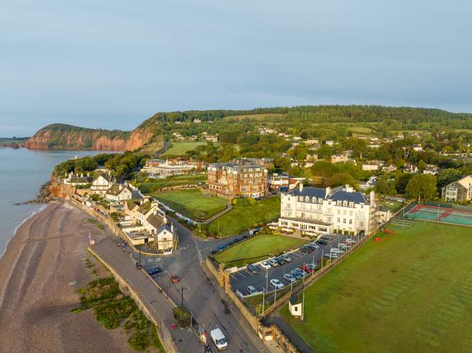 Aerial View of Victoria and Belmont Hotel