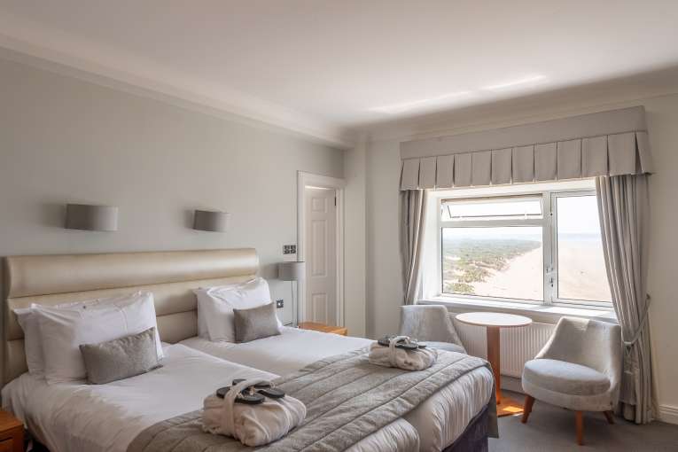 Double sea facing bedroom