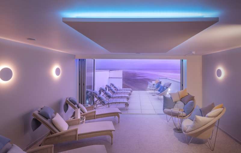 Thermal suite during sunset